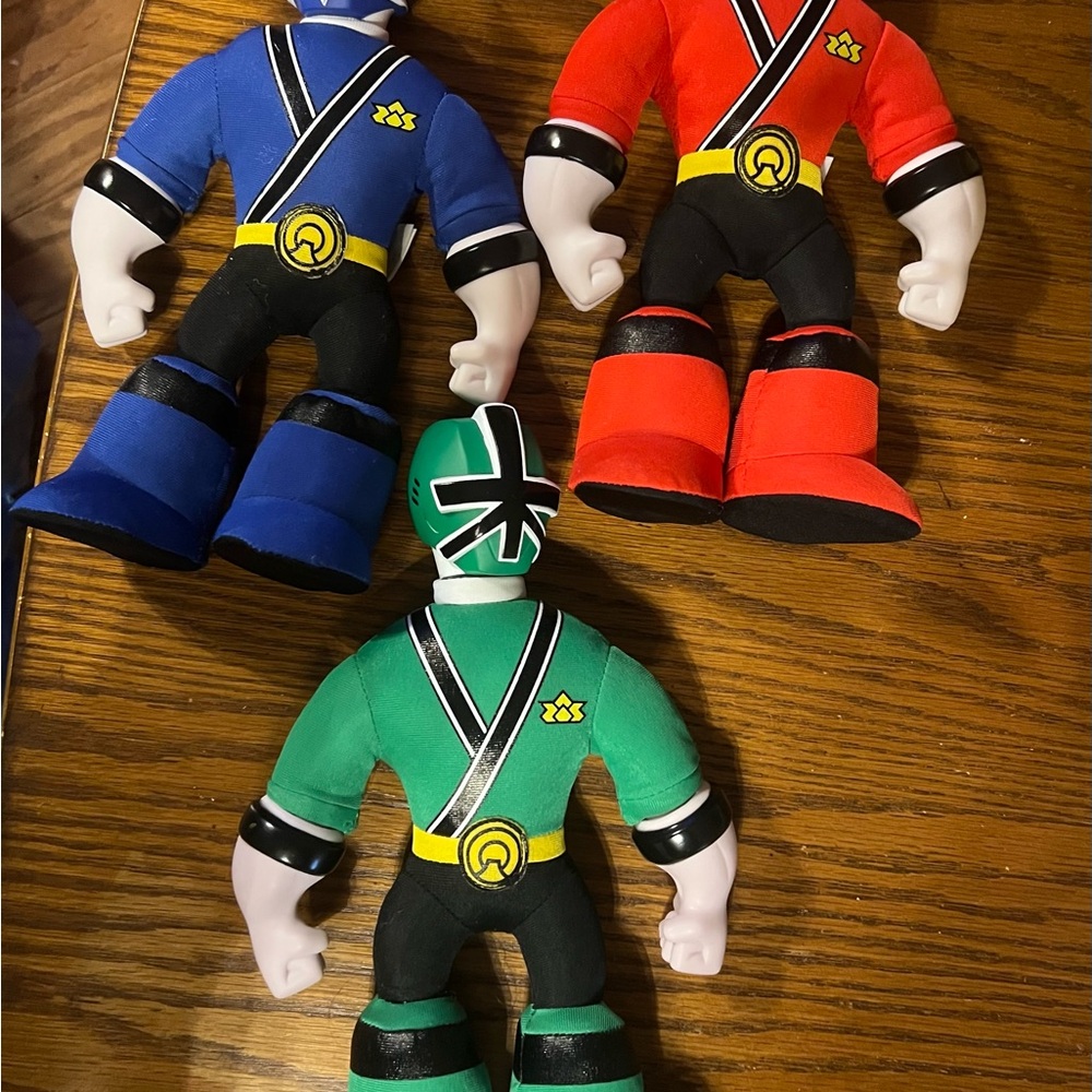 Power Ranger Samurai Plush figures